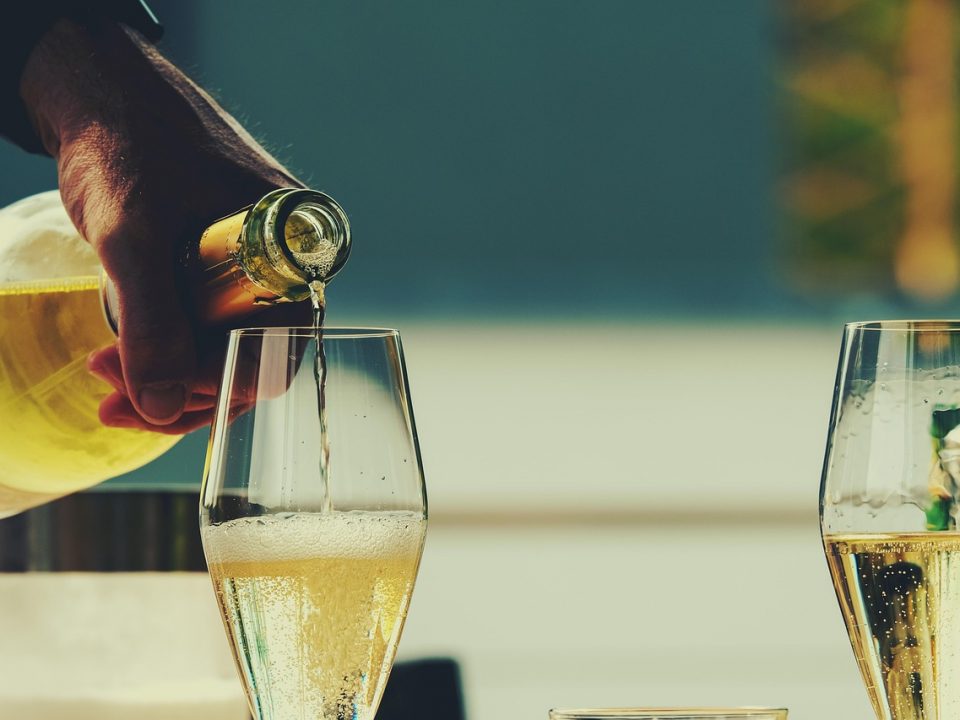 pouring a drink