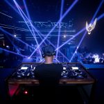 a dj playing in a venue